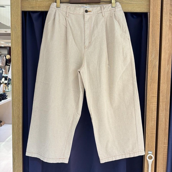 [岡山デニム] 2 TUCK CROPPED DENIM TROUSER
