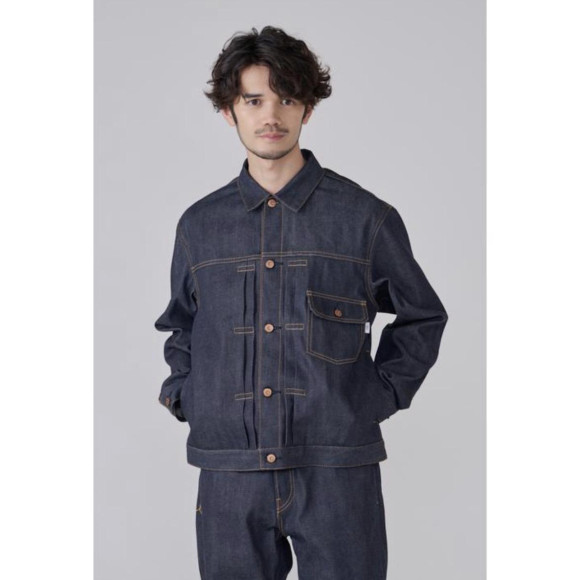 [岡山デニム]12Anniv 1st FLAP PKT TYPE RIGID DENIM JK (TAKAYA PURPLE SELVAGE