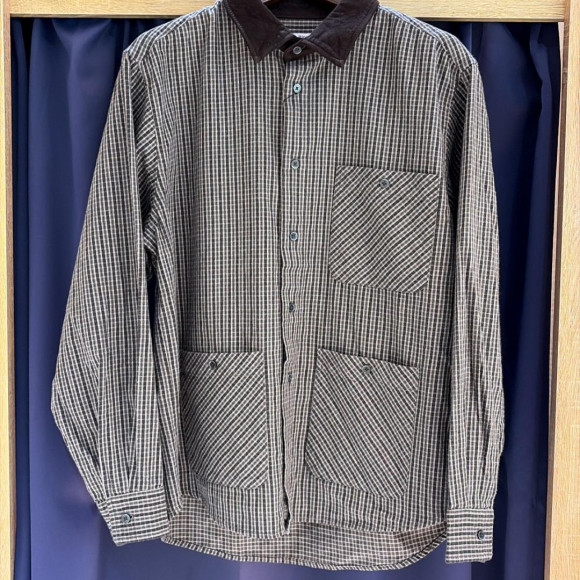 「SUEDE COLLAR SHIRT」