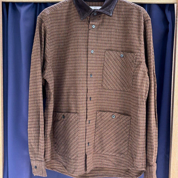 「SUEDE COLLAR SHIRT」