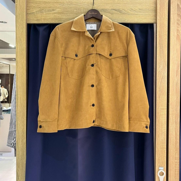 FAUX SUEDE SHIRT JACKET