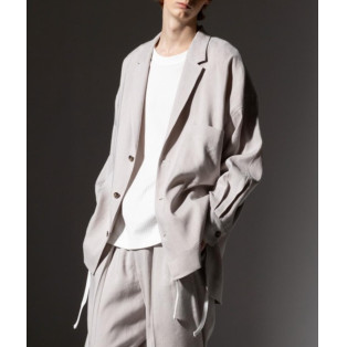 ▷ Robes & Confections POP- UP STORE ［pick up item ▷ Stretch Linen Herringbone Stripe Single Shirt Jacket］