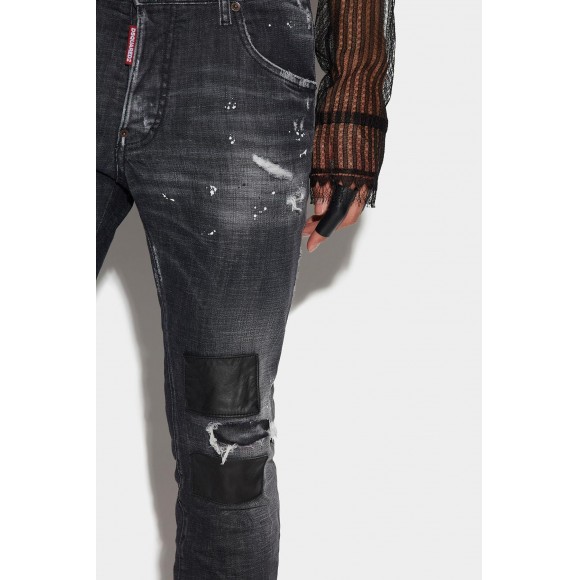 新品 DSQUARED2 Dark Ripped Skater Jeans
