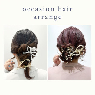 オケージョンヘアアレンジ