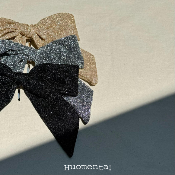 ラメリボンポニーフック/ヘアゴム