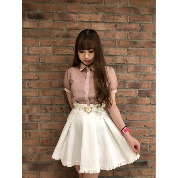 ♡【ROJITA】ハートバックルスカート♡ - ミニスカート