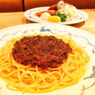 Beef meat sauce spaghetti