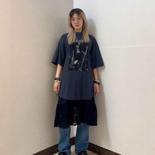 ワンピの上からオーバーサイズT...