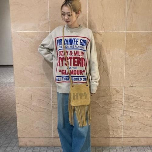 ヒスらしいグラフィックのニット...