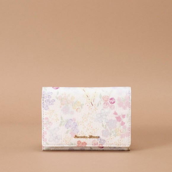 【ST Garden】オリジナルフラワープリント 三つ折り財布
