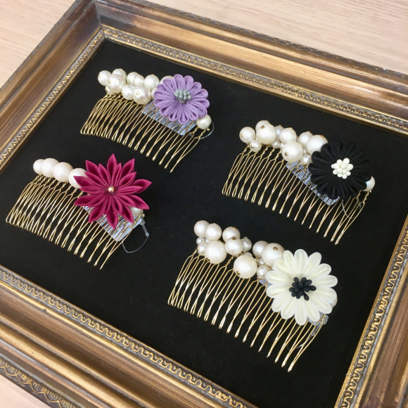 お得限定SALEつまみ細工髪飾り ヘアアクセサリー