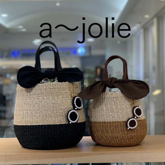 ☆NEW ☆The second one!　a-jolie (Ajolie) A basket bag with pearl sunglasses charm