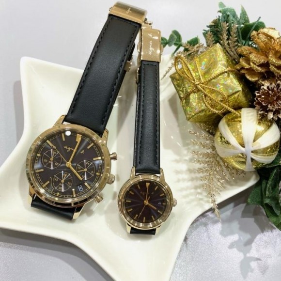 【agnes b. アニエスべー】大切な方とお揃いの腕時計を♪シックなブラックカラーのモデルをご紹介!