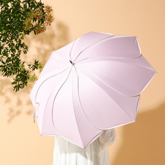 【NEW!】花びらのようなデザインのパイピング傘に、待望の日傘タイプが登場!