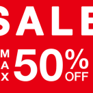 The MAX50% OFF summer sale has started!