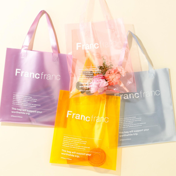 【NEW!】 New arrival in trendy colors! "Clear tote bag" popular in summer season