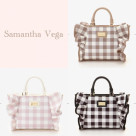 New product ♡ Check frill handbag (small)