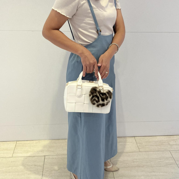 [Charm is a point] ♡ Wide mesh mini Boston ♡  