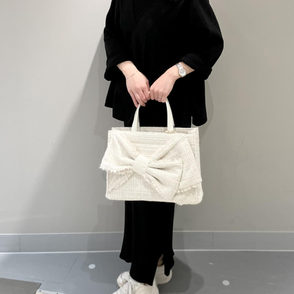 【ミニBAGチャーム付き】♡ ビッグリボントートBAG ♡