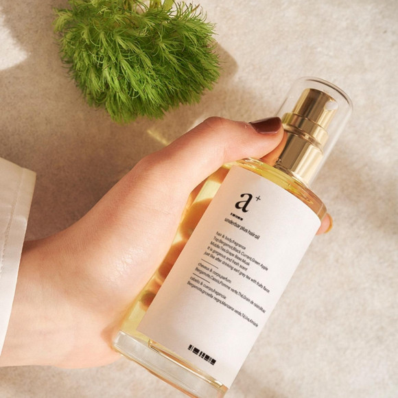 The gorgeous Arl Gray scent is comfortable ♪ 99% plant-derived hair styling oil ♪ [underbar plus hair oil (underbar plus hair oil)] <Hair & body oil>