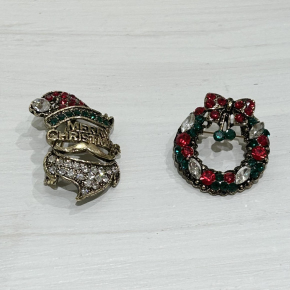 クリスマスブローチ