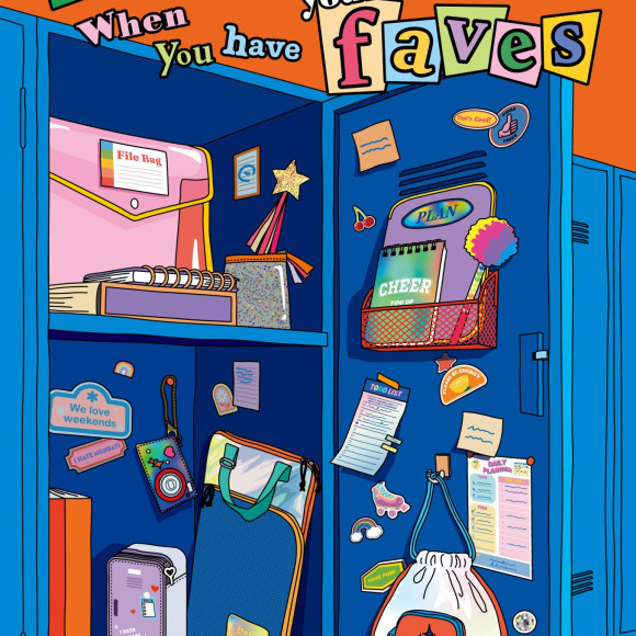 School isn’t so bad when you have your faves（お気に入りがあれば、学校ってそんな悪くないよね）