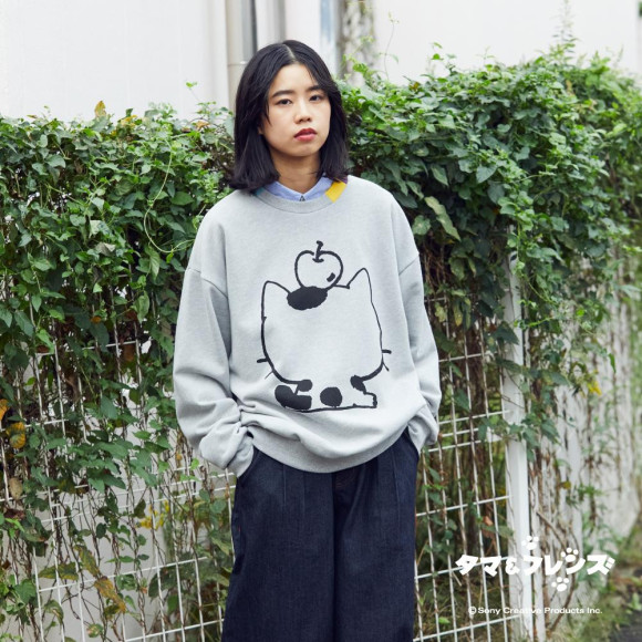 カラーリブスウェット FRAPBOIS × タマ＆フレンズ