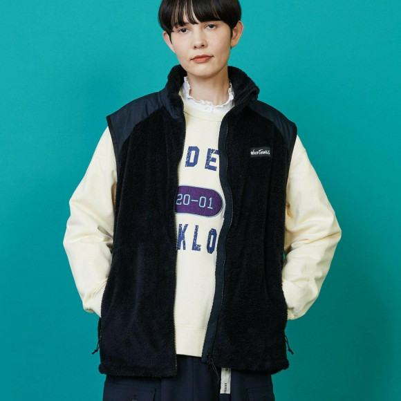 WILDTHINGS×FRAPBOISコラボ シャギーフリースベスト