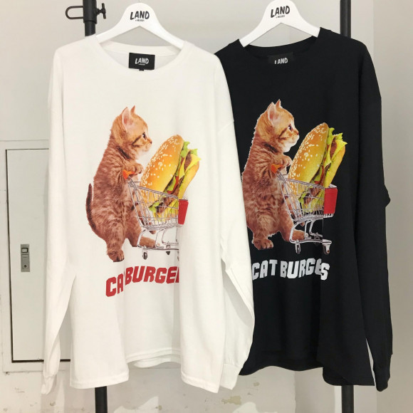 猫派の方はこちら Cat Burgers Long Sleeve Tee ランド バイ ミルクボーイ ショップニュース 池袋 Parco パルコ