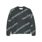 New Amsterdam Surf Association/JACQUARD KNIT SHARK GREEN/TEAL Crew Neck Knit