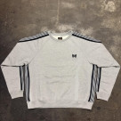 Needles×BEAVER/ニードルズ×ビーバー　別注Track Crew - Cotton Jersey -GREY- トラッククルー -スウェット