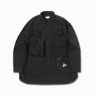 and wander/アンドワンダー/multi pocket LS shirt シャツ