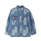 B omnivore/ビーオムニボー/PATCHWORK DENIM SHIRT デニムシャツ