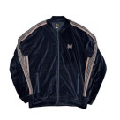 NEEDLES/ニードルズ/RIB COLLAR TRACK JACKET - C/PE VELOUR リブカラートラックジャケット　ベロア