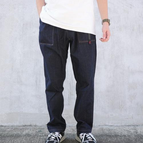 [Gramicci/Gramichi]STRETCH DENIM LOOSE TAPERED RIDGE PANT 