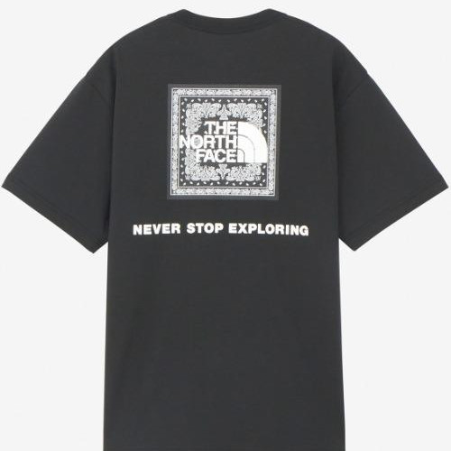 ［The North Face］Bandana Square Logo Tee 