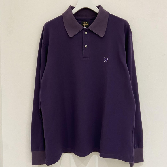 [เข็ม Needles/ ] L/S POLO SHIRT-COTTON PIQUE. 