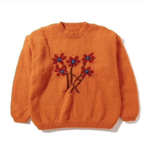 MacMahon Knitting Mills /マクマホンニッティングミルズ/Crew Neck Knit-5Flowers