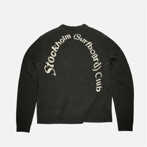 SALEおすすめ商品50%OFF Stockholm Surfboard Club/ストックホルムサーフボードクラブ/Knitted Logo Sweater