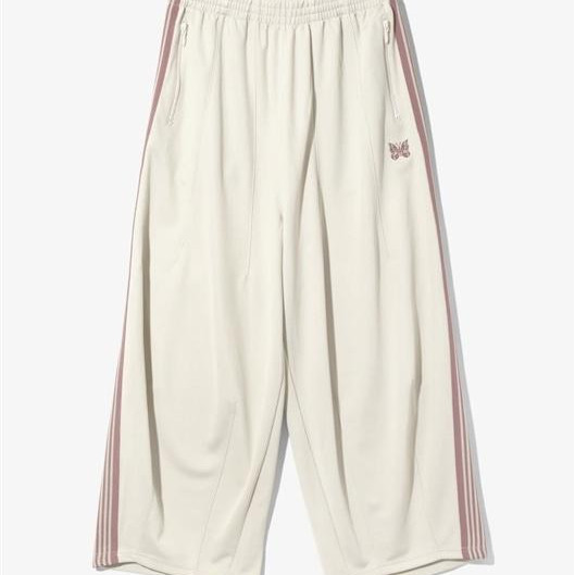 NEEDLES/ニードルズ/H.D. TRACK PANT - POLY SMOOTH-25SS- IVORY ヒザデルトラックパンツ/ヒザデルパンツ HDパンツ
