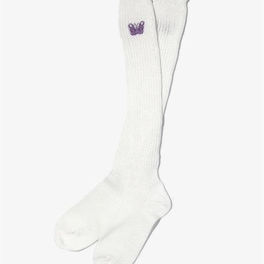 NEEDLES/ニードルズ/×KAE TANAKA LOOSE SOCKS - KT PAPILLON EMB ソックス　靴下