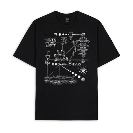 BRAIN DEAD/ブレインデッド/MIND PUZZLE T-SHIRT - BLACK/Tシャツ
