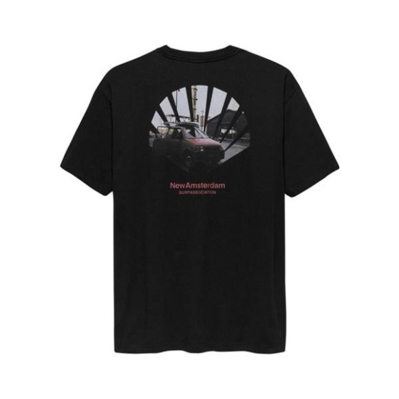 New Amsterdam Surf Association/ニューアムステルダムサーフアソシエーション/ROAD TRIP TEE BLACK/Tシャツ