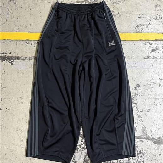 NEEDLES×BEAVER/ニードルズ×ビーバー/別注H.D. TRACK PANT - POLY SMOOTH -BLACK-/HDパンツ/ヒザデルパンツ/トラックパンツ