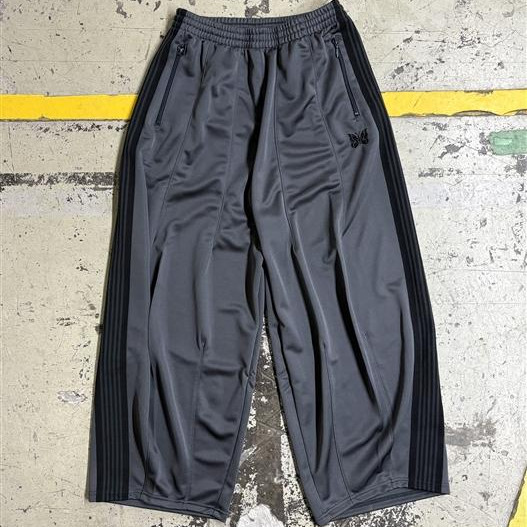 NEEDLES×BEAVER/ニードルズ×ビーバー/別注H.D. TRACK PANT - POLY SMOOTH -CHARCOAL-/HDパンツ/ヒザデルパンツ/トラックパンツ
