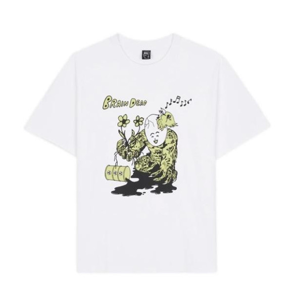 BRAIN DEAD/ブレインデッド/NUCLEAR EVOLUTION T-SHIRT - WHITE/Tシャツ