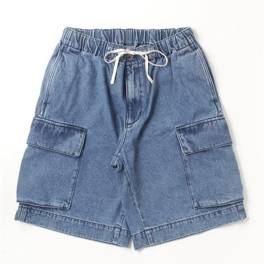 B omnivore/ビーオムニボー/DENIM CARGO SHORTS デニムカーゴショーツ