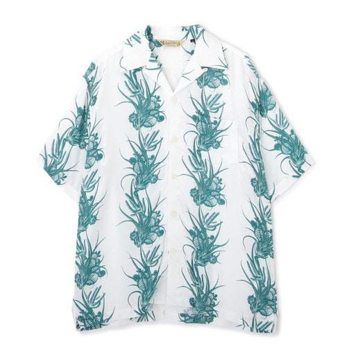 Schott/射擊/RAYON SHIRT CACTUS/裡昂襯衫卡塔斯/花紋襯衫/短袖襯衫