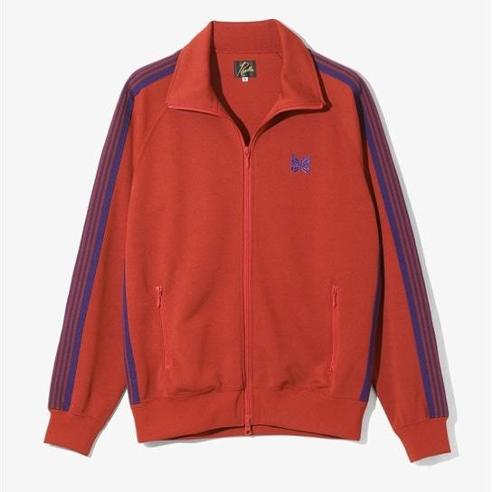 NEEDLES/針鋒/TRACK JACKET-POLY SMOOTH-RED-卡車夾克