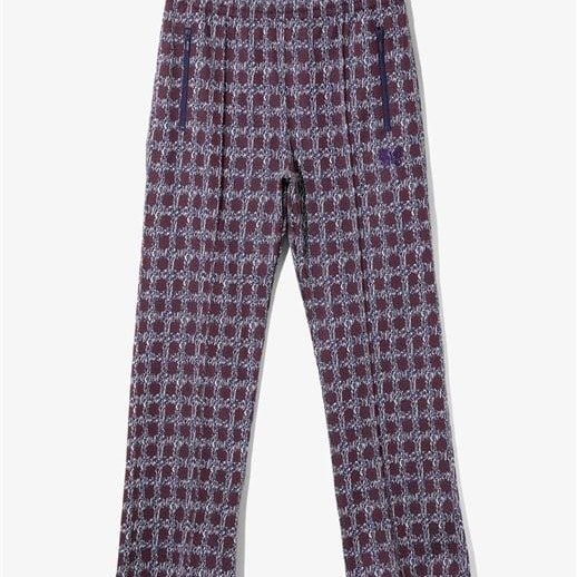 NEEDLES/針鋒/TRACK PANT-POLY JACQUARD-FLOWER-卡車褲